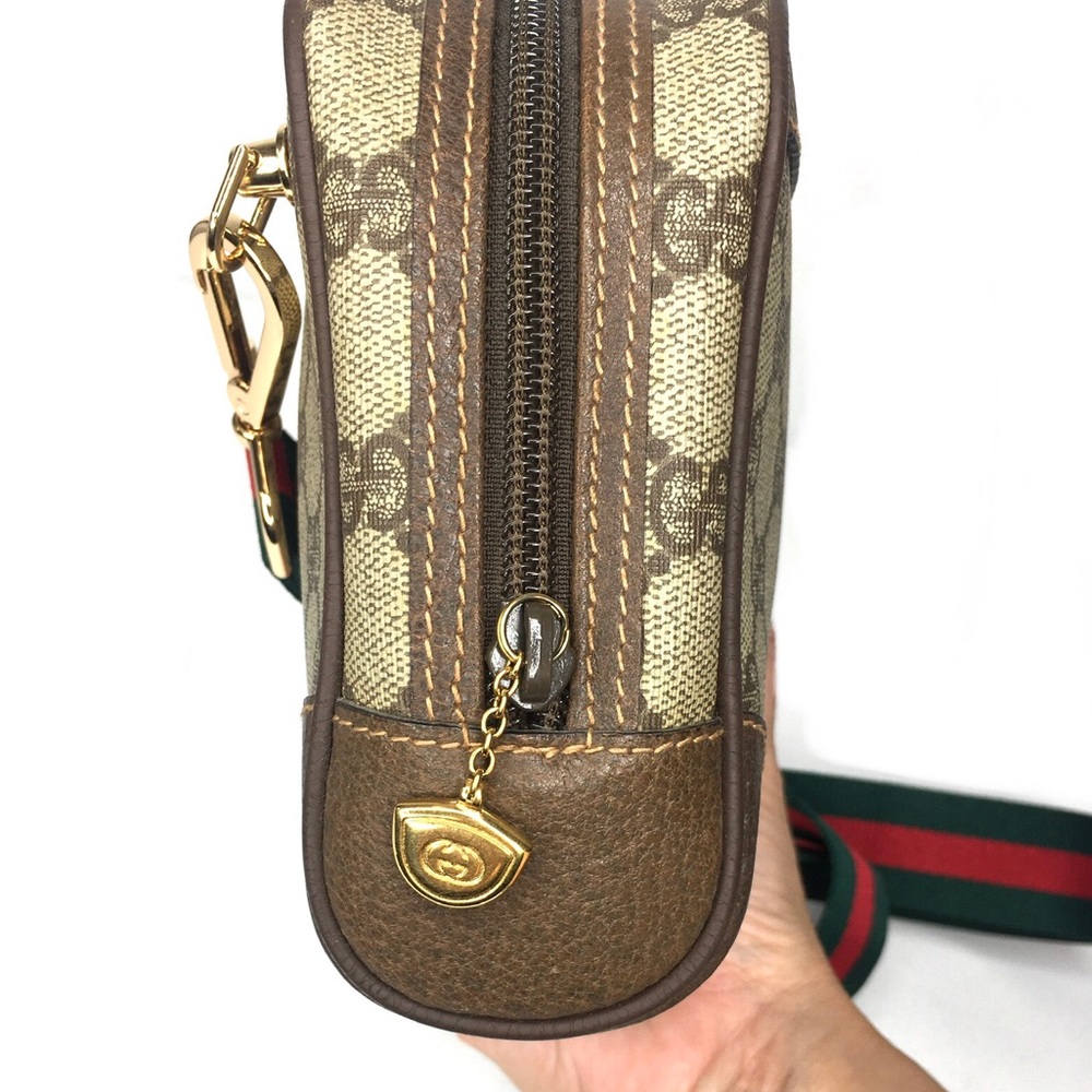 Authentic Gucci brown monogram coated canvas crossbody bag - Picture 15 of 16